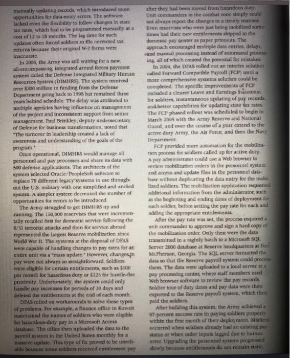 Please help me with this Managament Information