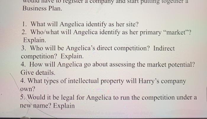 out some ideas to charm him, to convince him to