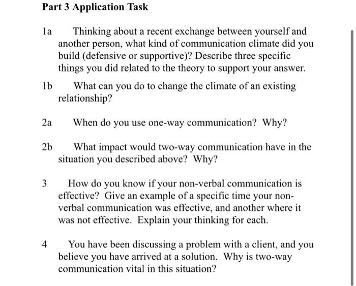 one to one communication topic. please use your