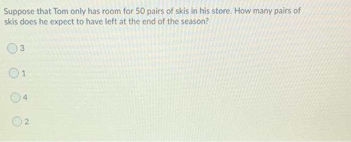 Tom has opened a sporting goods store near Blue