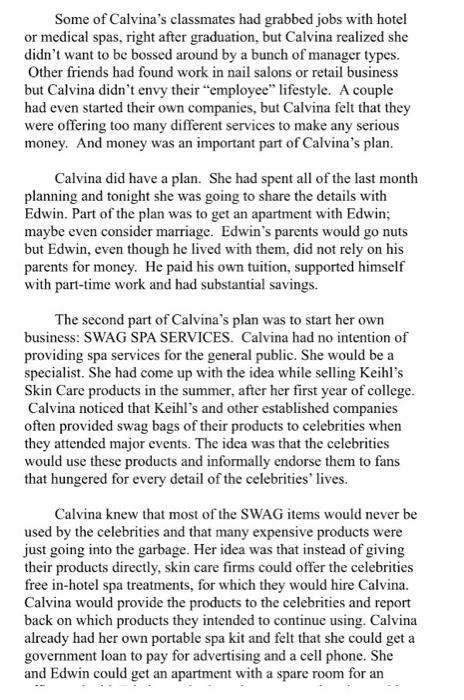 out some ideas to charm him, to convince him to