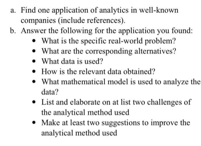 simple as possible a. Find one application of