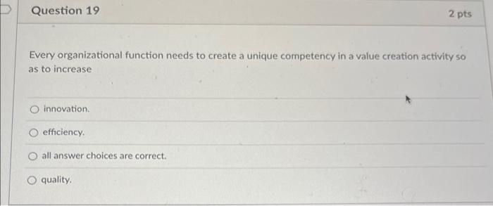 Every organizational function needs to create a