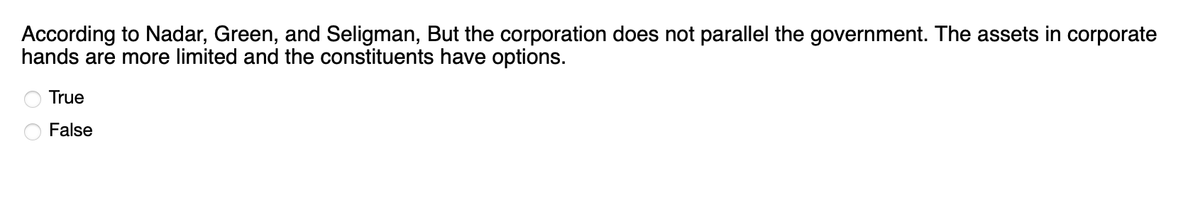 According to Nadar, Green, and Seligman, But the