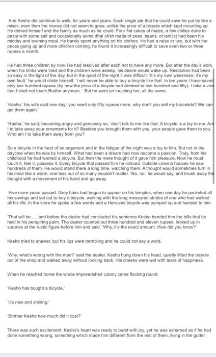 i want the point od view and theme of this short