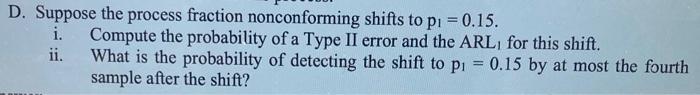part D (i) (ii) QUESTION 1. Consider a process
