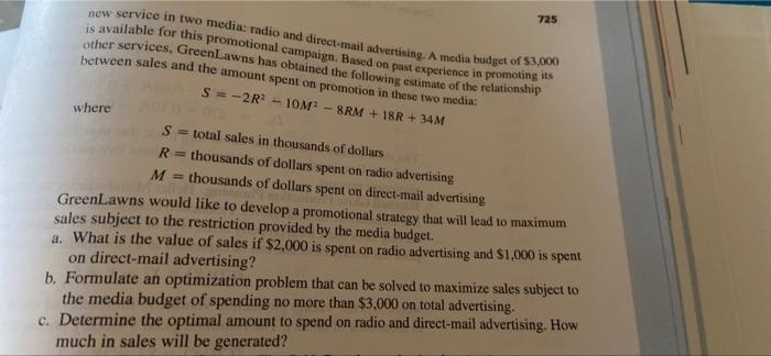 please answer a, b ,& c clearly. Thanks PROBLEMS
