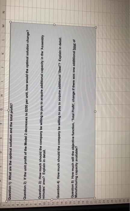 On the tab labeled "Original Problem", I have