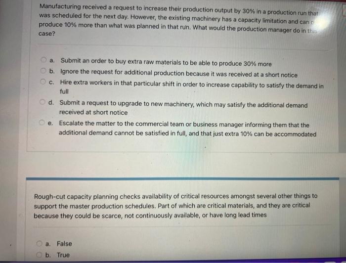 Example of a "Bottleneck Operation": a. All work