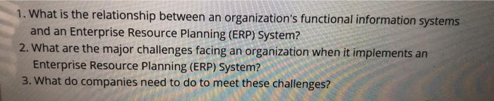 1. What is the relationship between an