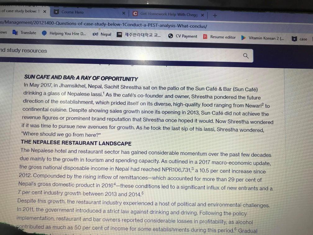 Q.1 What is sun cafe's value proposition? does