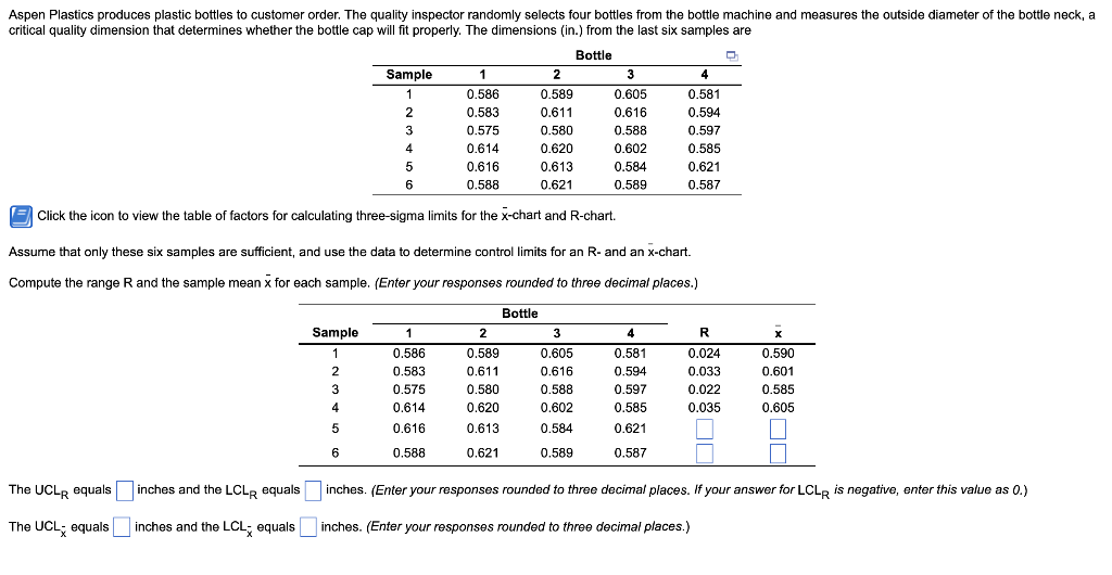 Please show me how to do this in excel Bottle