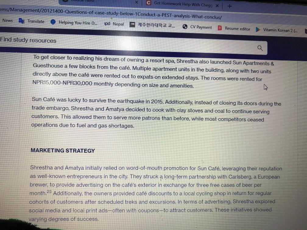 Q.1 What is sun cafe's value proposition? does
