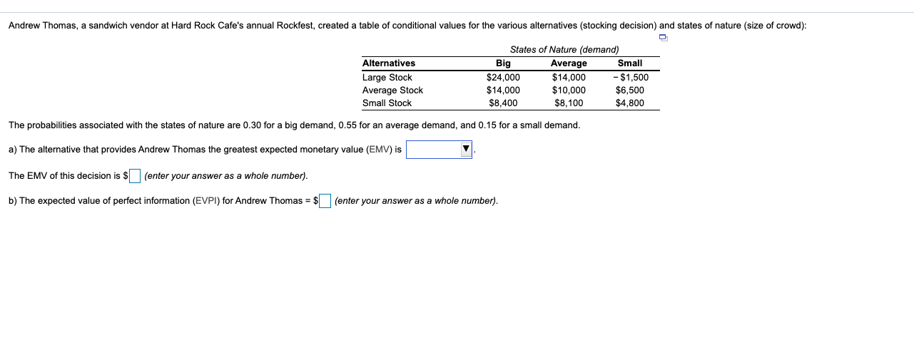 Andrew Thomas, a sandwich vendor at Hard Rock
