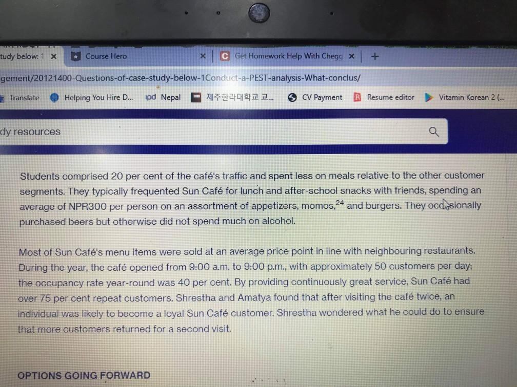 Q.1 What is sun cafe's value proposition? does