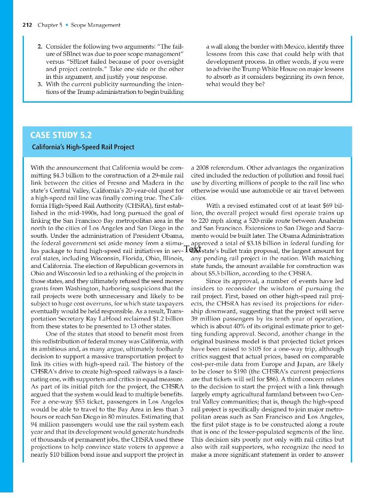 210 Chapter 5. Sepe Management Discussion