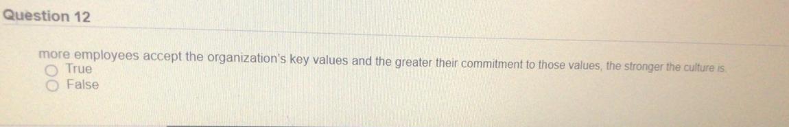 Question 12 more employees accept the