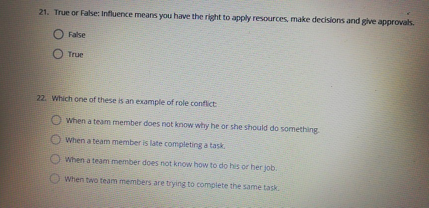1. True or False: A Project is defined as being