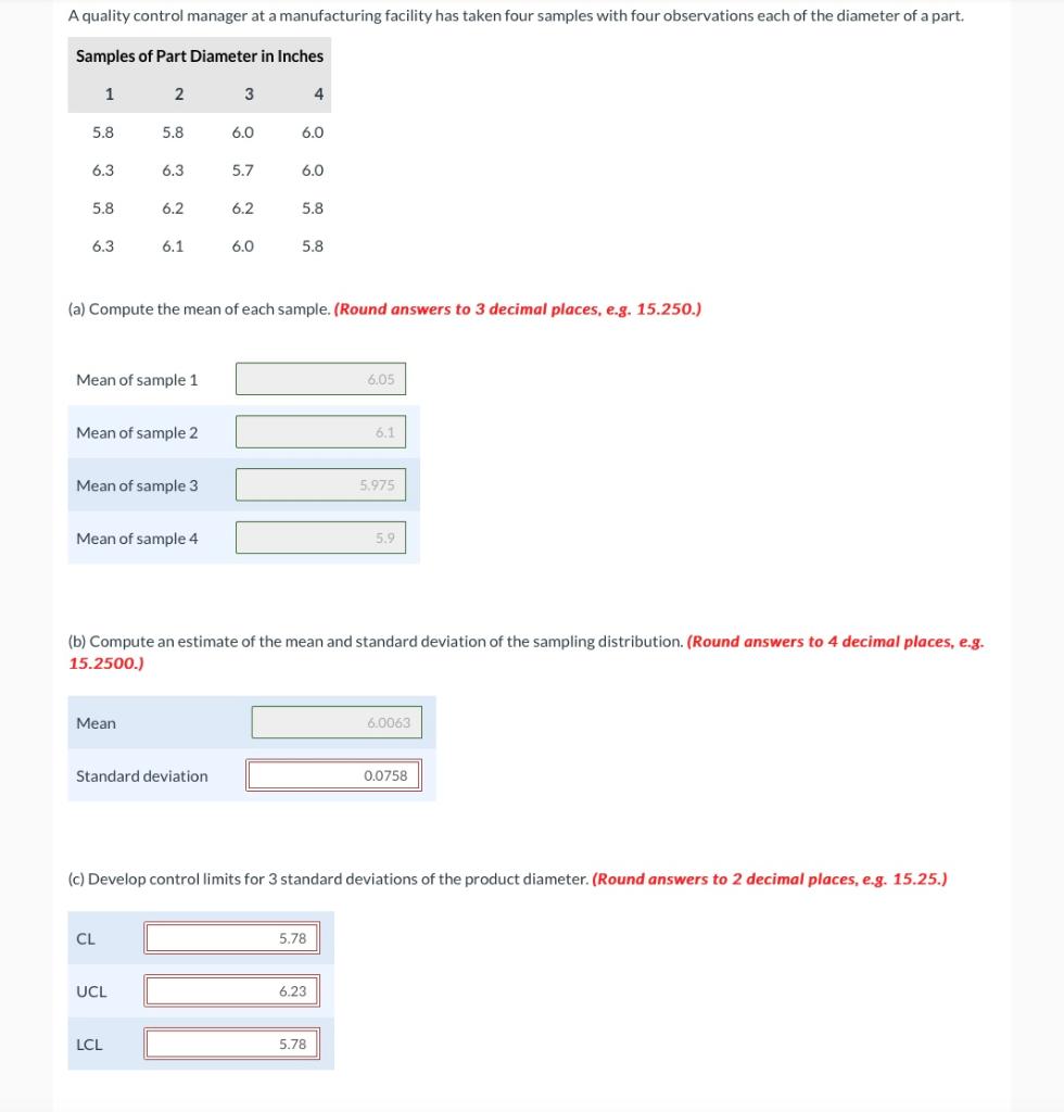 A quality control manager at a manufacturing