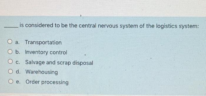 markwtinf logistics and supply chn pls help fast