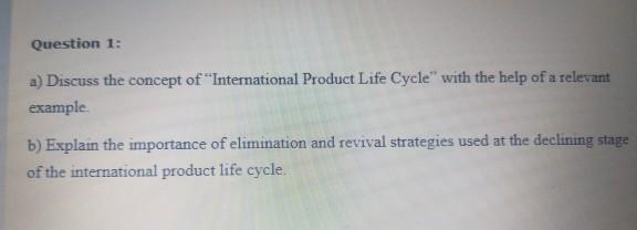 International marketing subject long answer