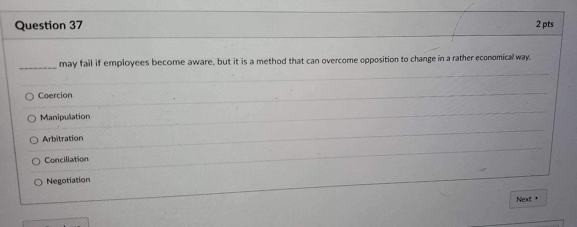 Question 37 2 pts may fail if employees become