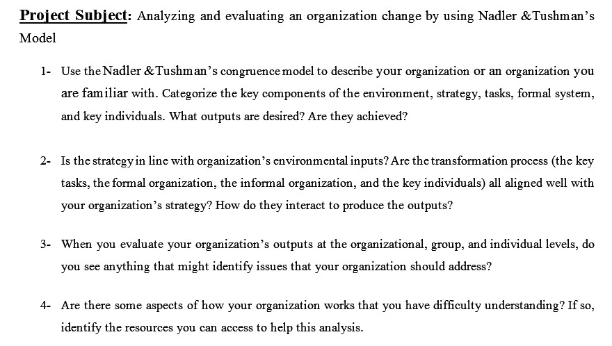 Project Subject: Analyzing and evaluating an