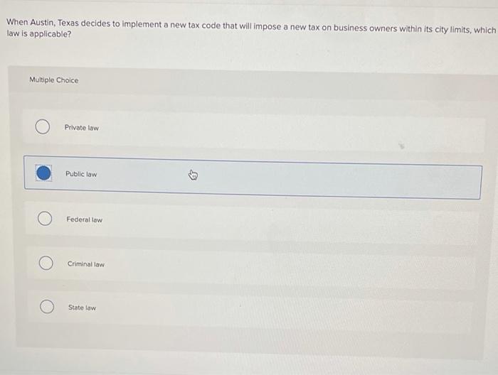 When Austin, Texas decides to implement a new tax