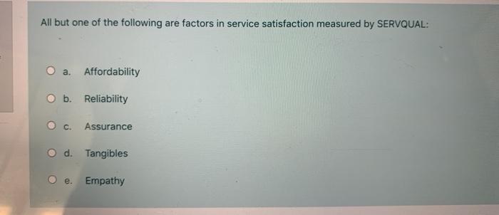 All but one of the following are factors in