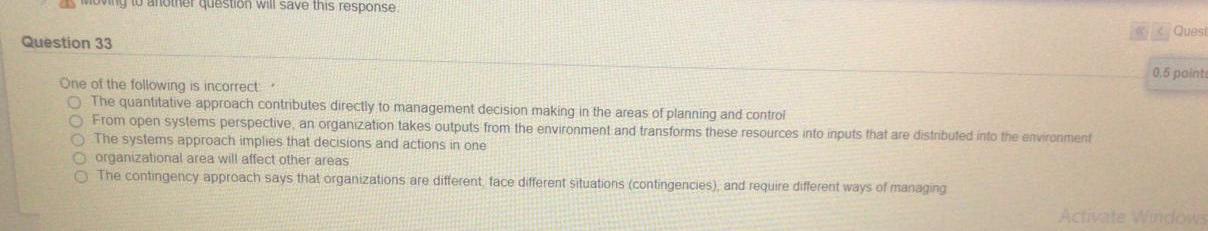 another question will save this response Quese