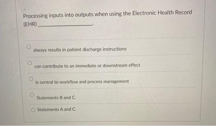 Processing inputs into outputs when using the