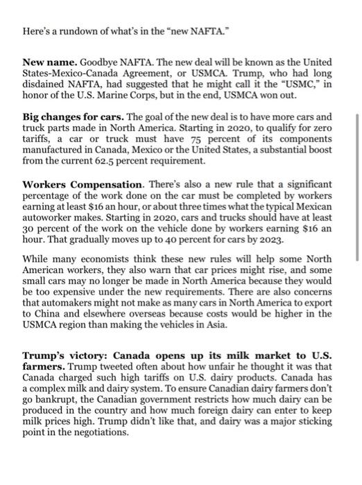 Goodbye, NAFTA. Hello, 'USMCA.' The deal has a