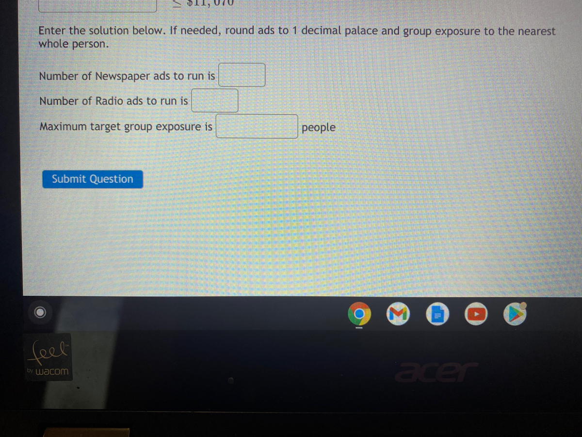A company has $11,070 available per month for