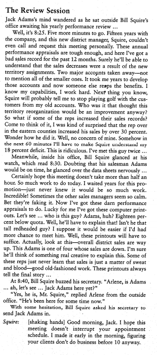 1. Explain how we can use Affective Events Theory