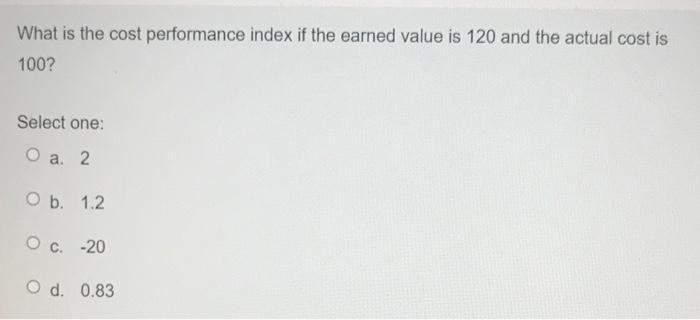 Earned value analysis has provided information