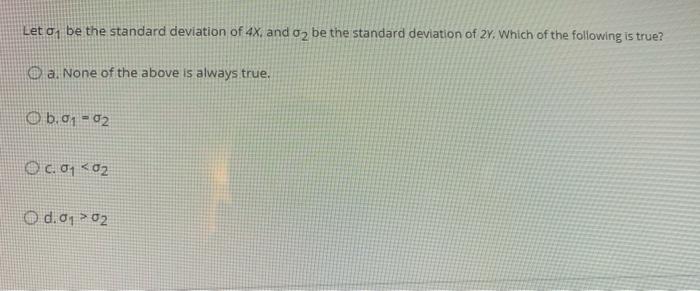 The random variable x has mean 3 and standard