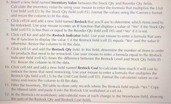 APPLY Data File needed for this Case Problem: