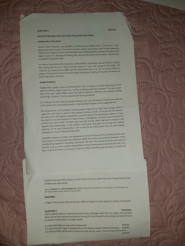 Required a discussion of Four types of related to