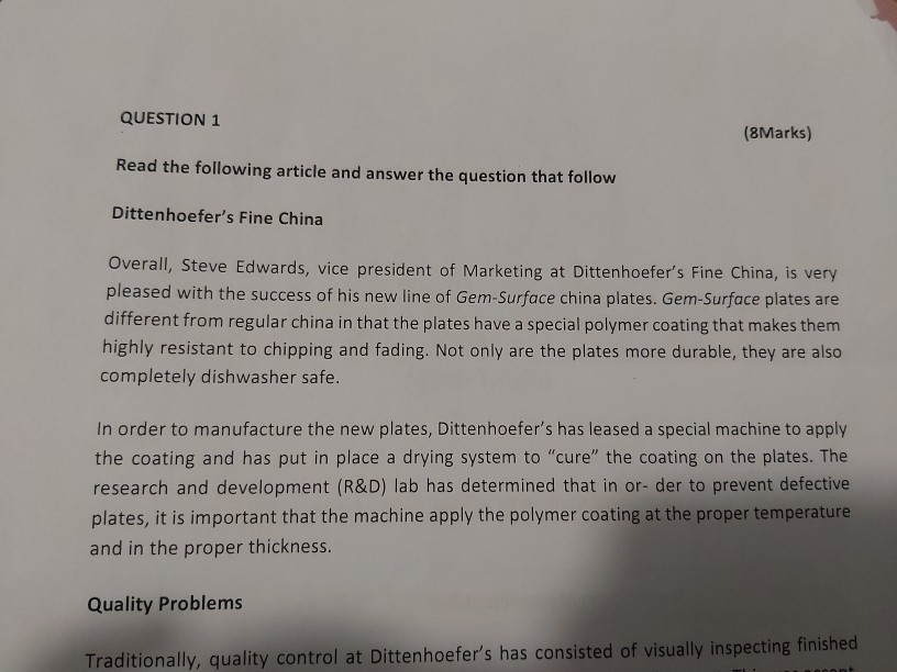 Required a discussion of Four types of related to