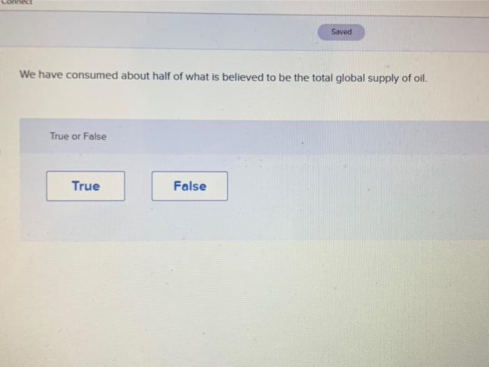 nec Saved We have consumed about half of what is