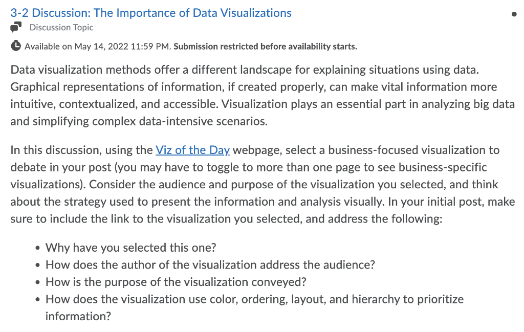 3-2 Discussion: The Importance of Data
