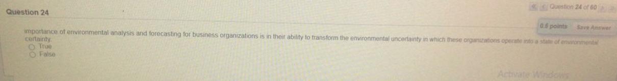 Question 24 of 60 Question 24 0.5 points