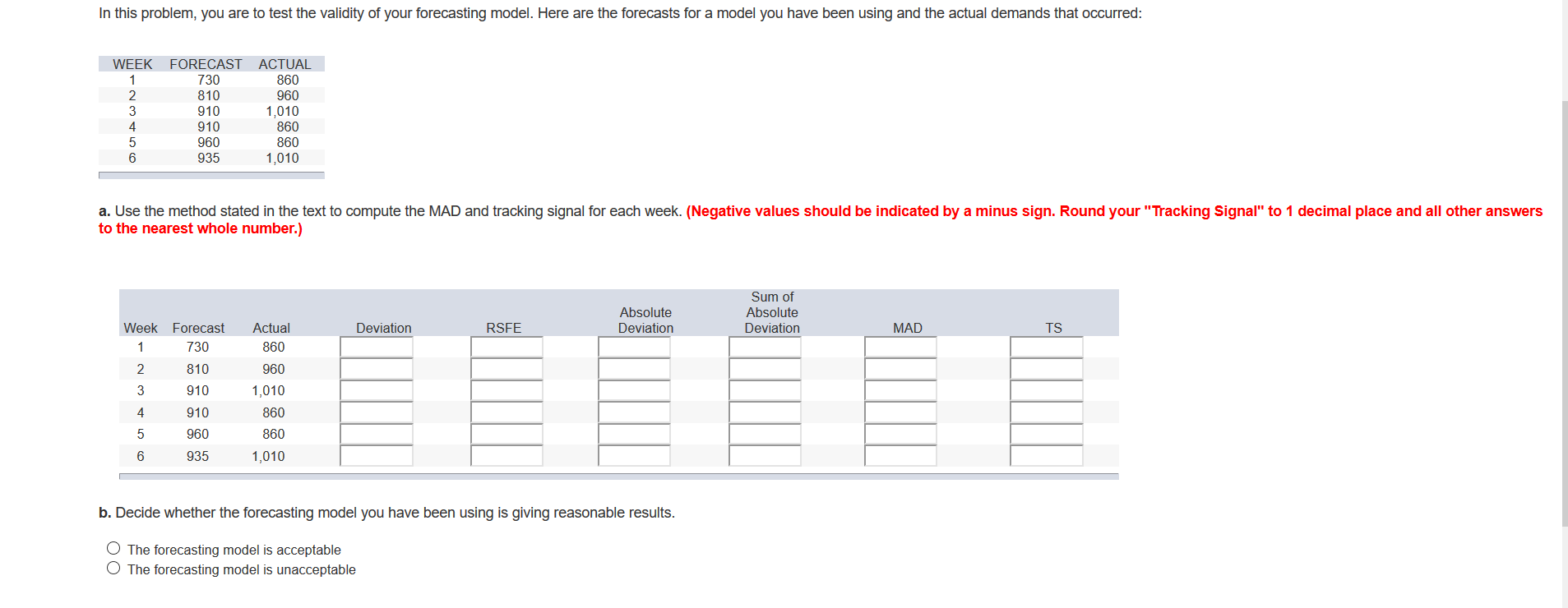 a. Use the method stated in the text to compute