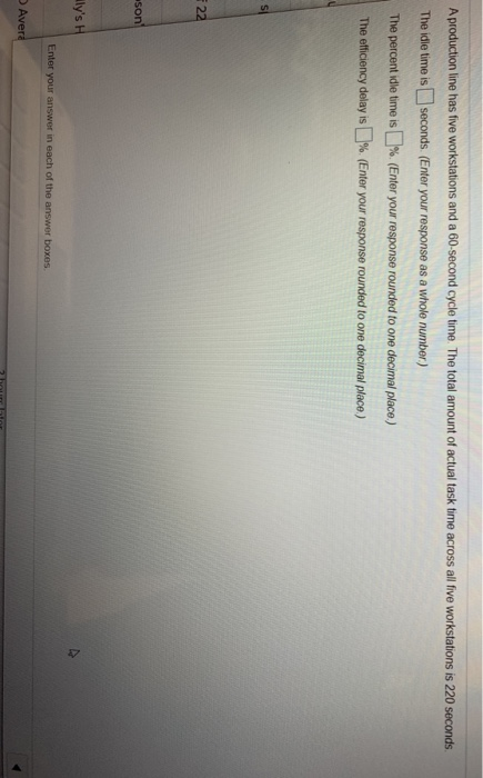 A production line has five workstations and a