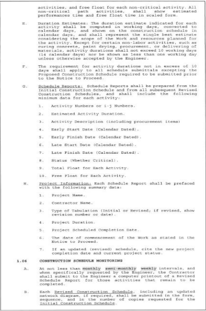 Please go through the attached CPM scheduling