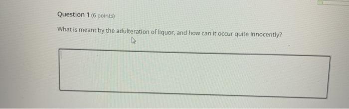 Question 1(6 points) What is meant by the