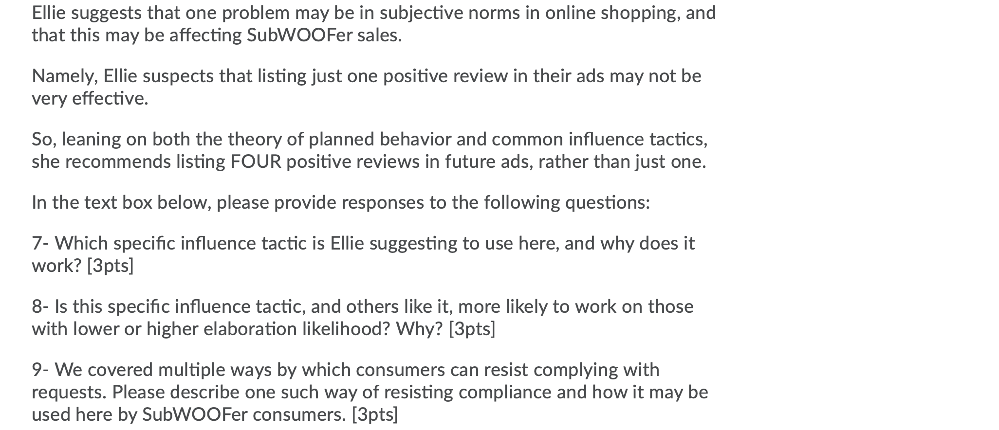 Ellie suggests that one problem may be in