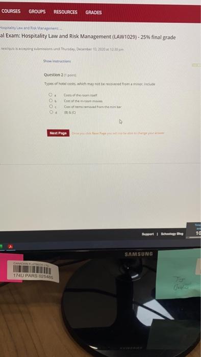 Question 1(6 points) What is meant by the