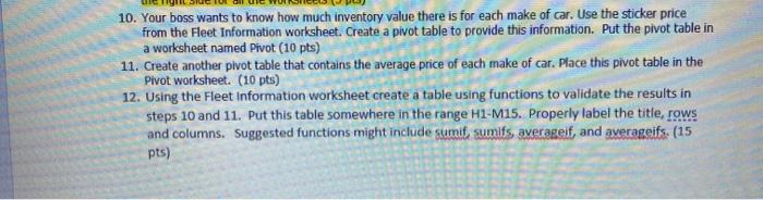 please help with qusestions 10, 11, 12 H D E F B