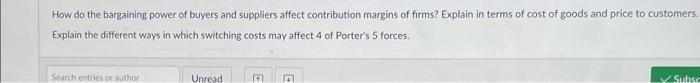 How do the bargaining power of buyers and